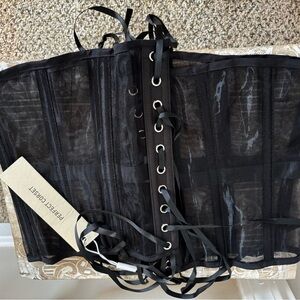 Perfect Corset Black Lace-Up Shapewear